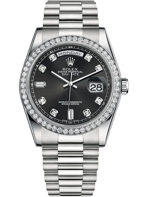 rolex day date 36 platinum|platinum rolex with diamonds price.